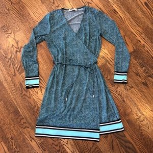 NWOT Michael Kors Wrap Print Dress, PS
